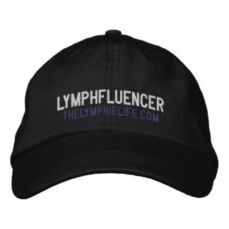 ’Lymphfluencer’ Broided Hat (Black) Broderad Keps