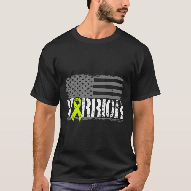 Lymphoma Awareness Warrior Långärmad Shirt Ameri T (Framsida)
