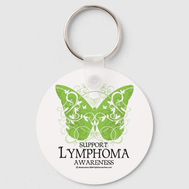 Lymphoma Butterfly Nyckelring (Framsida)