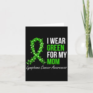 Lymphoma Cancer Ribbon I Bära Grönt för min Mamma Kort