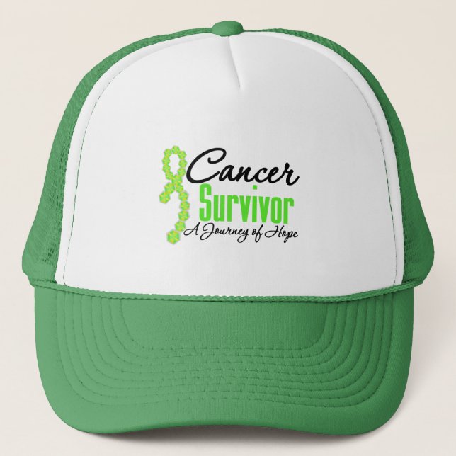 Lymphoma Cancer Survivor Awareness Journey Ribbon Keps (Framsida)