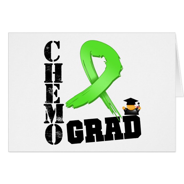 Lymphoma Chemo Grad Hälsningskort (Framsidan Horizontal)