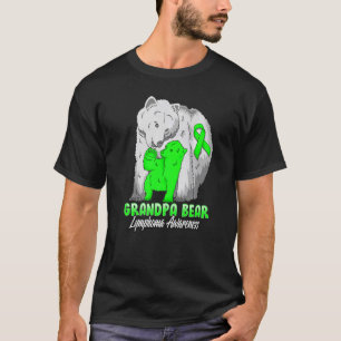 Lymphoma Child Awareness Grandpa Bear Support Ribb T Shirt