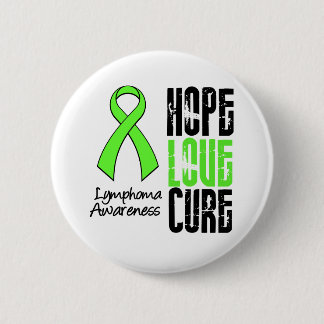 Lymphoma Hope Kärlek Cure Ribbon Knapp