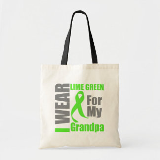 Lymphoma I Bära Lime Green Grandpa Tygkasse