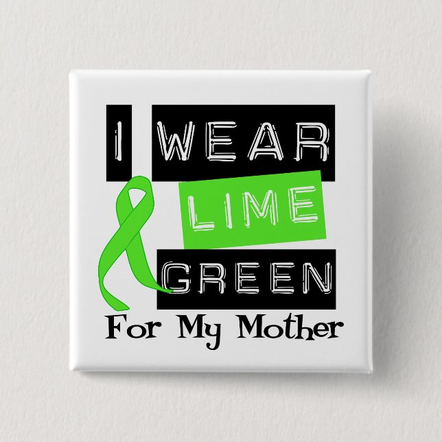Lymphoma Lime Green Ribbon Mor Knapp (Framsida)