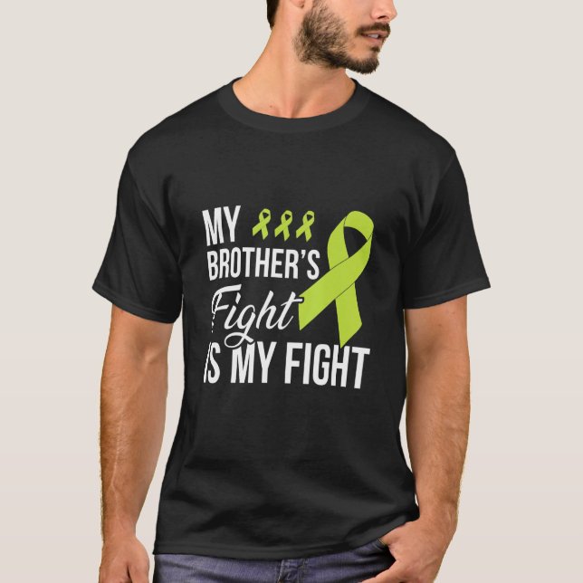 Lymphoma  My Brother's Fight T Shirt (Framsida)