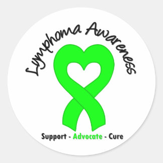 Lymphoma Ribbon Runt Klistermärke