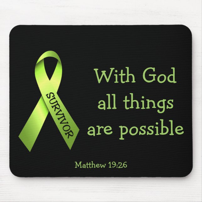 Lymphoma Survivor Mousepad Musmatta (Framsidan)