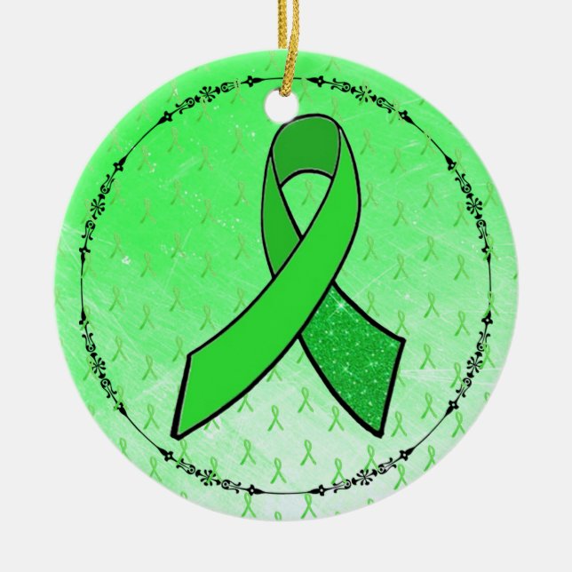 Lymsjuka medvetenhet band ornament (Framsidan)