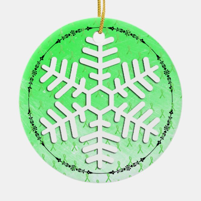 Lymsjuka medvetenhet band ornament (Framsidan)