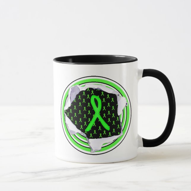Lymsjuka Warrior-medvetandesnören Kaffe Mugg (Höger)