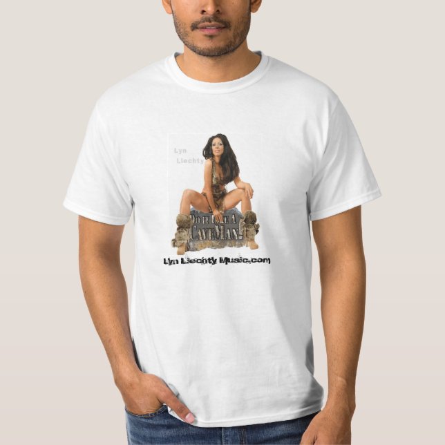 Lyn Liechty CavemMan skjorta T-shirt (Framsida)