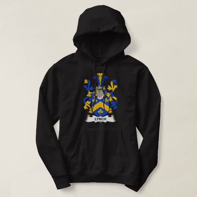 Lynch Coat of Arms  Family Crest  Hoodie (Design framsida)
