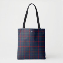 Lynch Klan Tartan Navy Blue Play Monogram
