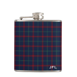 Lynch Tartan Monogram Navy Blue Play Fickplunta