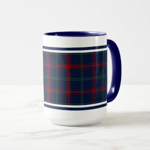 Lynch Tartan Mönster Blue Irish Pached Mugg