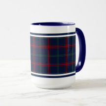 Lynch Tartan Mönster Navy Blue Irish Play