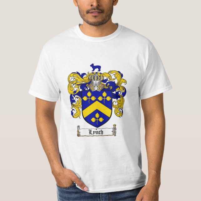 Lyncha familjvapenskölden - lyncha vapenskölden t-shirt (Framsida)