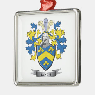 Lyncha vapenskölden julgransprydnad metall