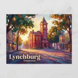 Lynchburg Historic Square USA Vykort