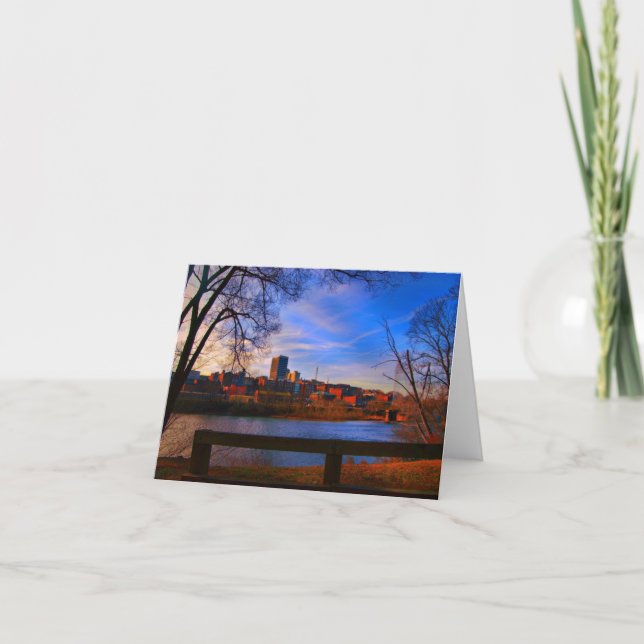 lynchburg va blå himmel kort (Framsida)