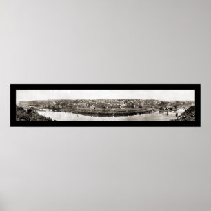Lynchburg VA tågfoto 1913 Poster