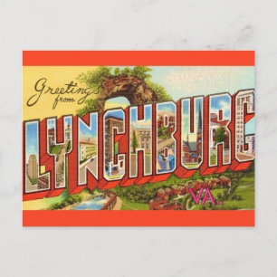 Lynchburg VA Välkomst vykort