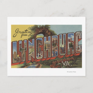 Lynchburg, Virginia - Large Brev Scenes Vykort