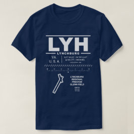 Lynchburgs regionala flygplats LYH T-Shirt