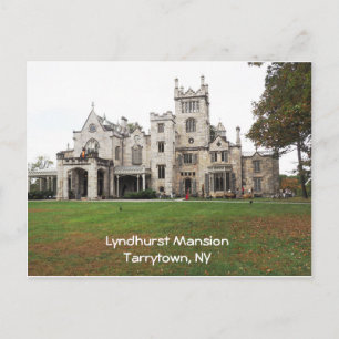 Lyndhurst Mansion i Tarrytown, New York Vykort