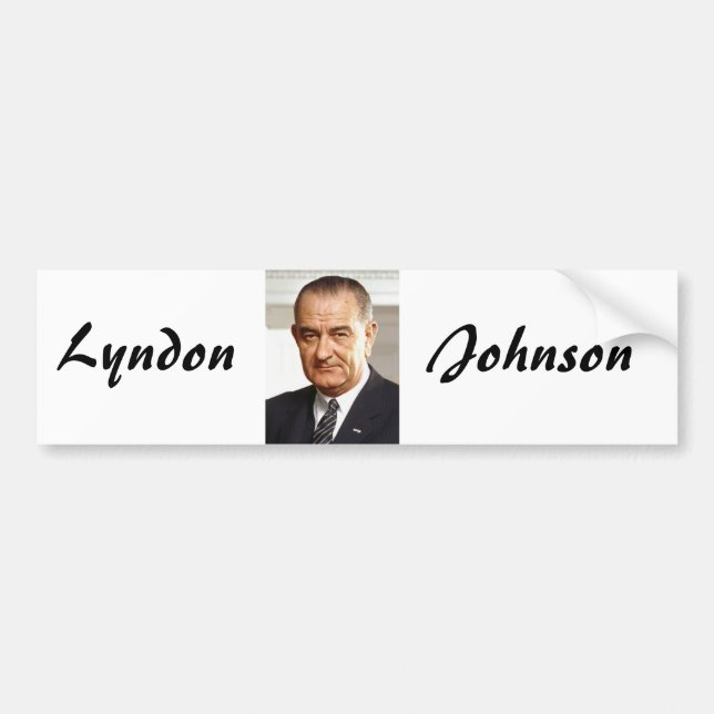 Lyndon B. Johnson 36:e presidenten Bildekal (Framsidan)
