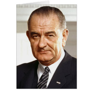 Lyndon B. Johnson 36 Hälsningskort