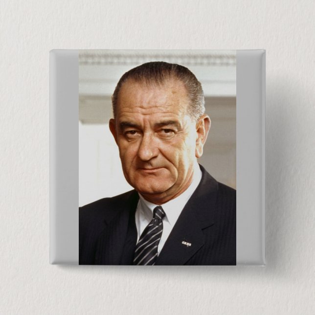Lyndon B. Johnson 36 Knapp (Framsida)
