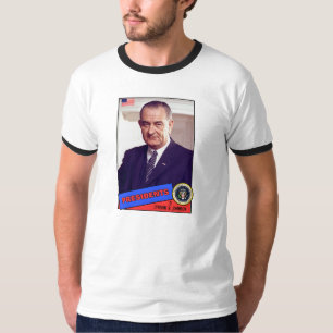 Lyndon B. Johnson Basebollkort T-shirt