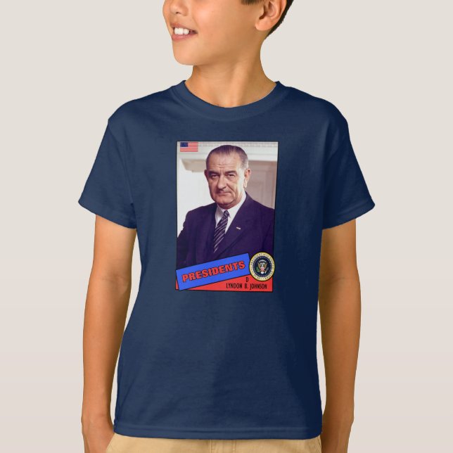 Lyndon B. Johnson Basebollkort Tröja (Framsida)