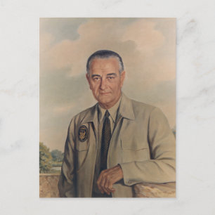 Lyndon B. Johnson - Elizabeth Shoumatoff (1969) Vykort