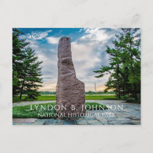 Lyndon B. Johnson-monolit, minneslund Vykort