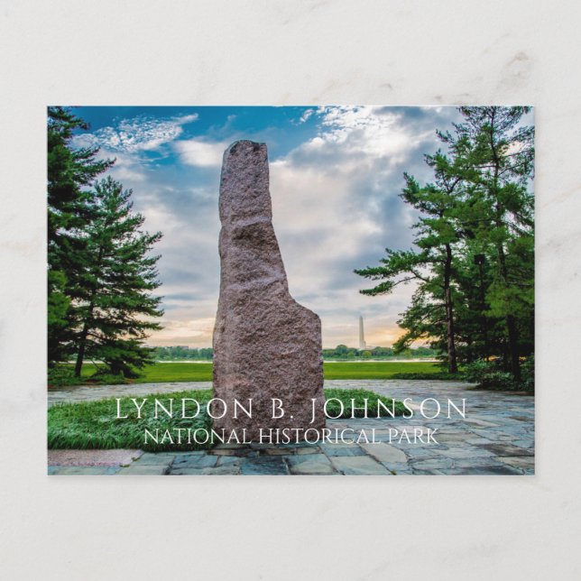 Lyndon B. Johnson-monument, Memorial Grove Vykort (Framsida)
