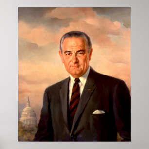 LYNDON BAINES JOHNSON av Elizabeth Shoumatoff Poster