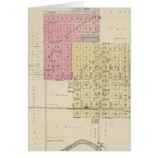 Lyndon, Osage County, Kansas Hälsningskort (Framsidan)