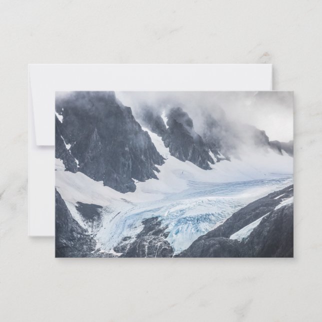 Lyngen Norge Glacialaandskaps Fotokort (Framsida)