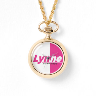 LYNNE BRAND Guld Necklace eWatch Watch Watch Armbandsur