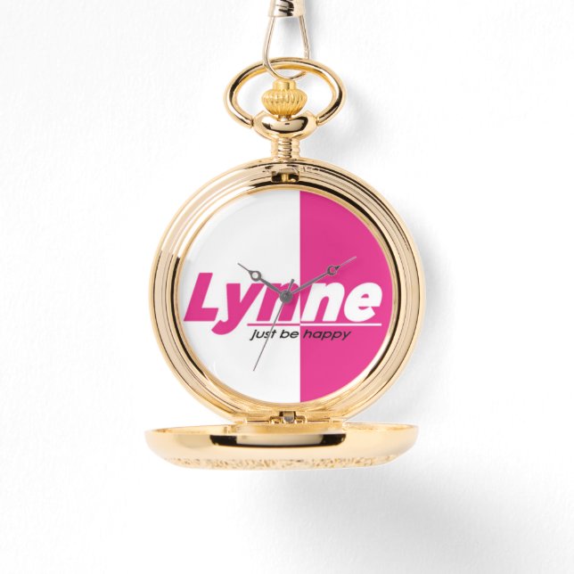 LYNNE BRAND Guld Pocket Watch Armbandsur (Framsida)