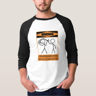 Lynnig bas- Clarinetist för varning T Shirt