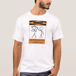 Lynnig Clarinetist för varning T-shirt