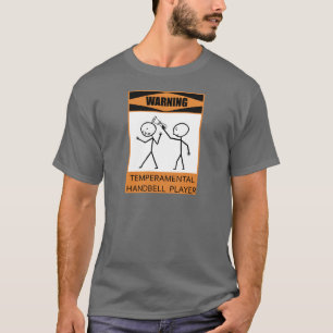 Lynnig Handbellspelare för varning T Shirt