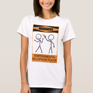 Lynnig Mellophone för varning spelare T-shirt