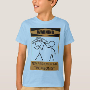Lynnig Trombonist för varning T Shirt