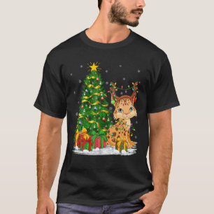 Lynx Älskare Matching Julafton Lighting Lynx jul T Shirt